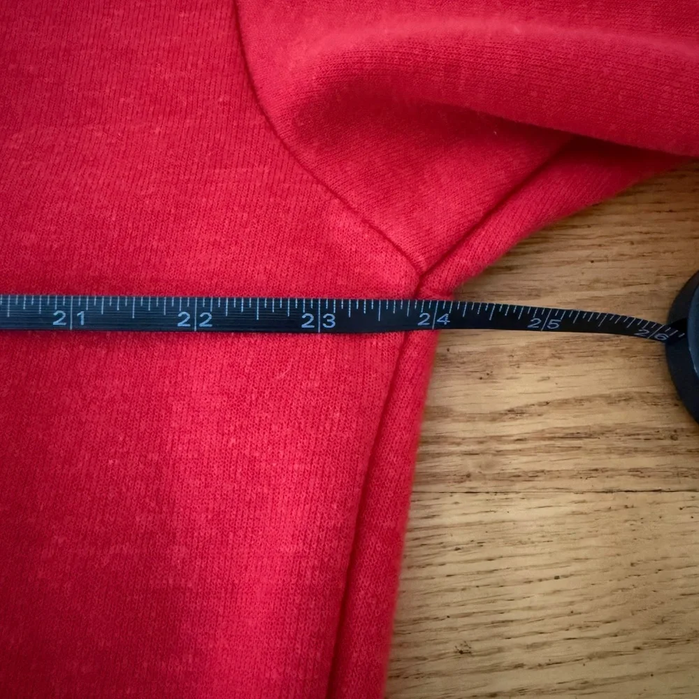 LIKE NEW Aviator Nation BOLT RELAXED CREW SWEATSHIRT - RED / WHITE (Size Small) - Picture 8 of 11